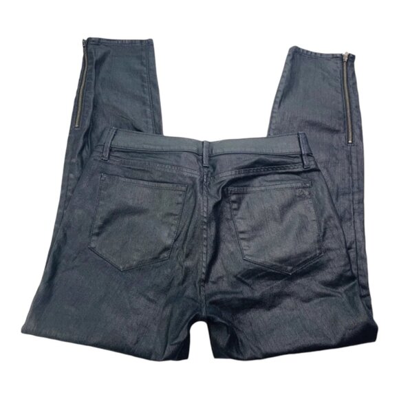 Lou & Grey Womens Modern Skinny Ankle Pants 27/4 Dark Denim Cotton/Spandex Blend - Picture 4 of 10